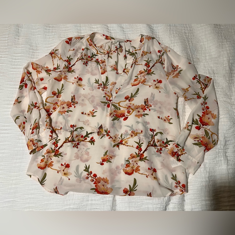 Joie 100% Silk Flowy Blouse